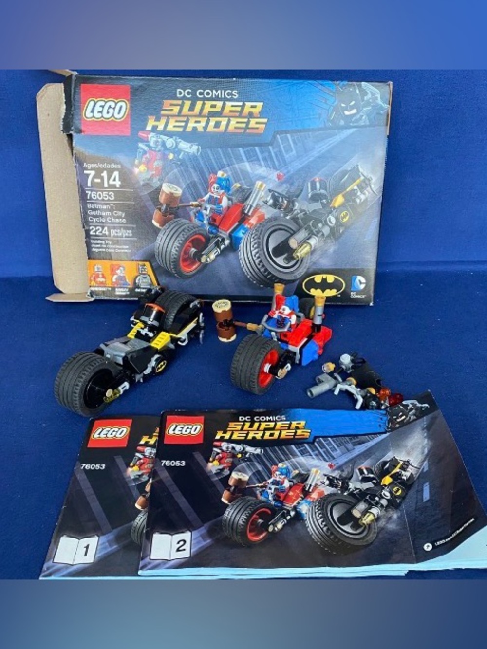 LEGO DC Super Heroes 76053 Gotham City Cycle Chase w/Box & Manual Complete w/sub